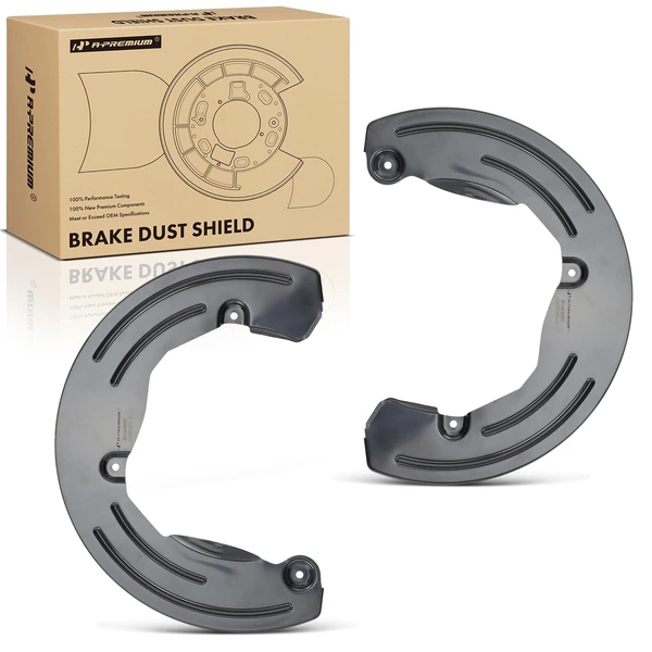 2 Pcs Front Driver & Passenger Brake Dust Shield for Ram 2500 3500 2011-2024