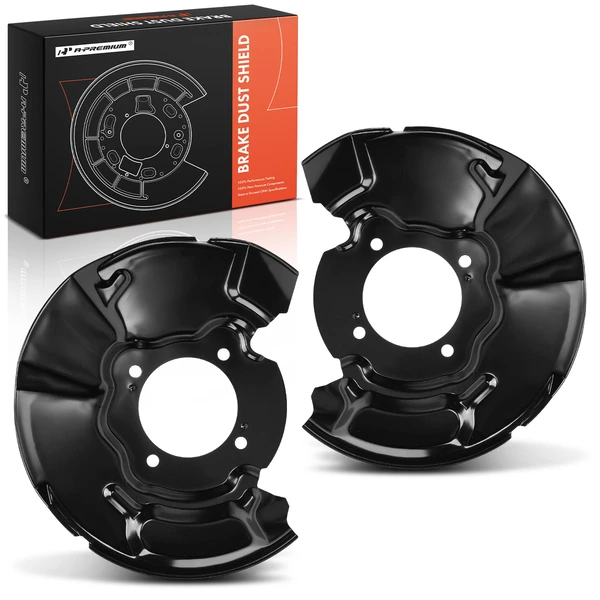 2 Pcs Front Driver & Passenger Brake Dust Shield for Toyota 4Runner 2003-2009 FJ Cruiser 2007-2014