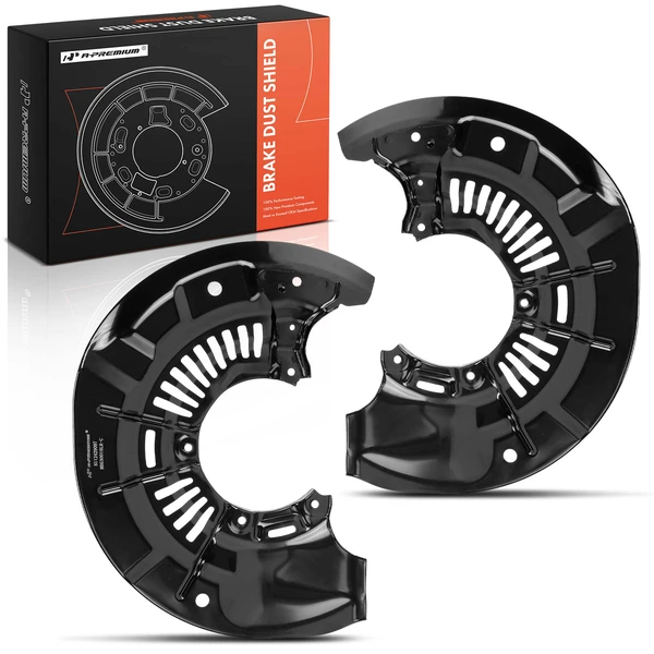 2 Pcs Front Driver & Passenger Brake Dust Shield for Toyota Sienna 2011-2020 Venza