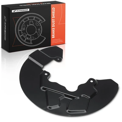 Front Driver Black Brake Dust Shield