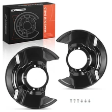 2 Pcs Front Driver & Passenger Black Brake Dust Shield for 2017-2024 Honda CR-V