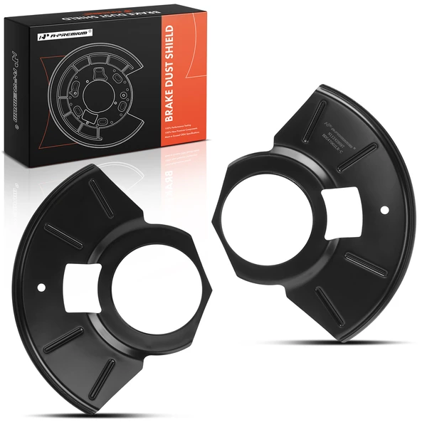 2 Pcs Front Driver & Passenger Brake Dust Shield for 2005-2011 Mercury Mariner