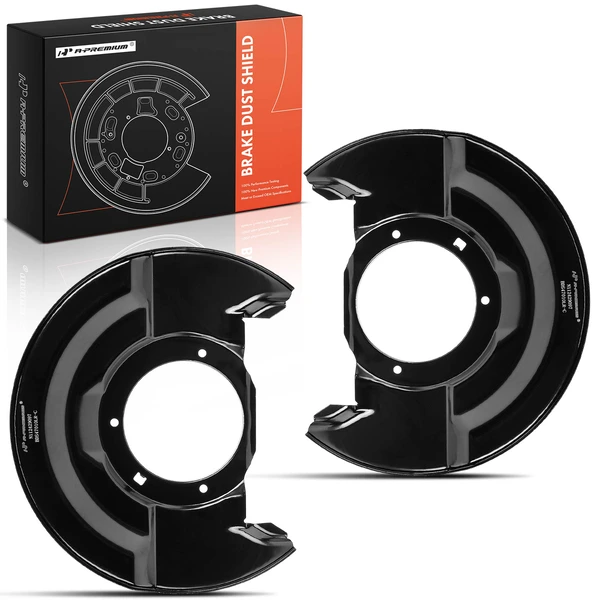 2 Pcs Front Driver & Passenger Brake Dust Shield for Honda Accord 2003-2007