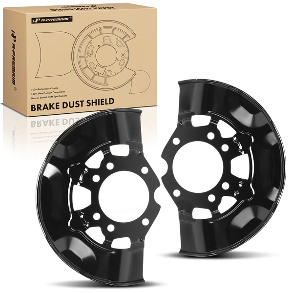 2 Pcs Front Driver & Passenger Brake Dust Shield for Toyota Prius 2004-2009 L4 1.5L