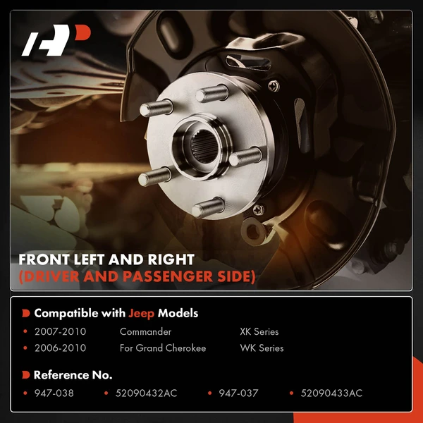 2 Pcs Front Brake Dust Shield for Jeep XK WK Commander 2007-2010 Grand Cherokee