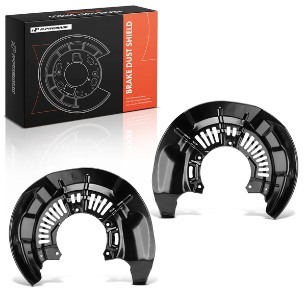 2 Pcs Front Driver & Passenger Brake Dust Shield for Toyota Highlander 2011-2019 Sport Utility 4-Door