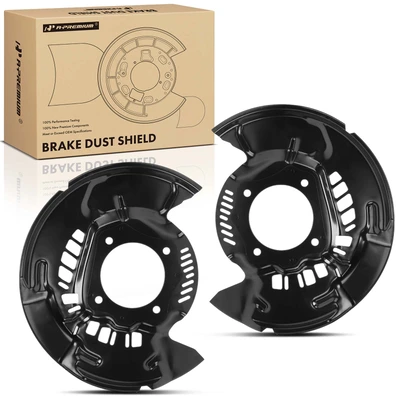 2 Pcs Front Driver & Passenger Brake Dust Shield