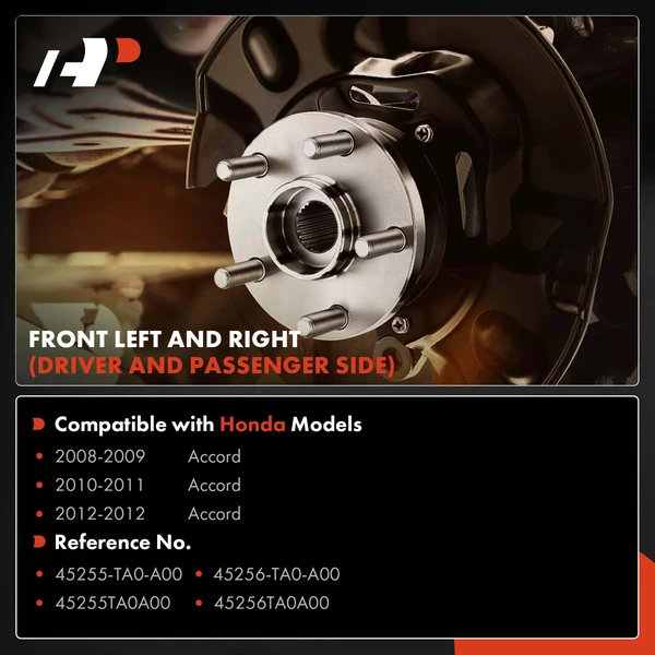 2 Pcs Front Brake Dust Shield for Honda Accord 2008-2012 2.4L 3.5L