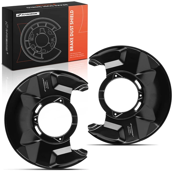 2 Pcs Front Driver & Passenger Brake Dust Shield for Honda Accord 2013-2017