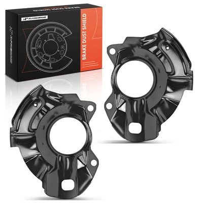 2 Pcs Front Black Brake Dust Shield