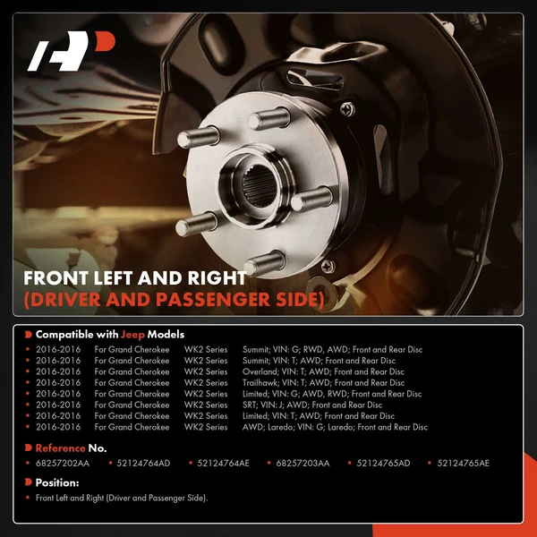 2 Pcs Front Brake Dust Shield for Jeep WK2 Grand Cherokee Dodge Durango