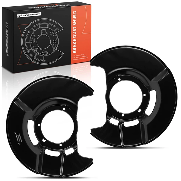 2 Pcs Front Driver & Passenger Brake Dust Shield for Honda Pilot 2003-2008