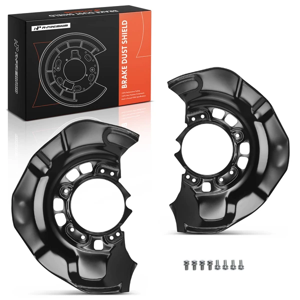 2 Pcs Front Brake Dust Shield with Hardware for Toyota Camry 2004-2006 Avalon Solara