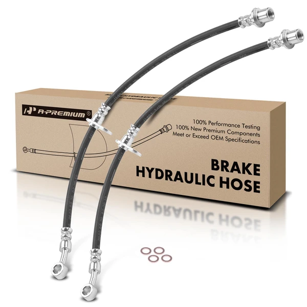 2 Pcs Front Brake Hydraulic Hose for Honda Odyssey Pilot Acura MDX