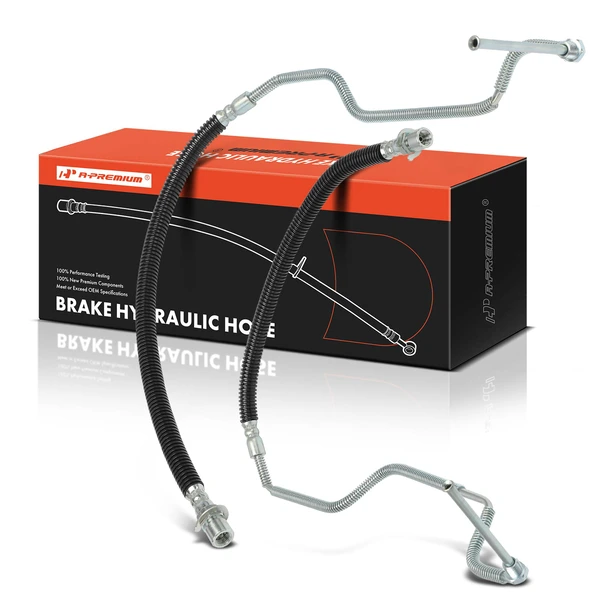 2 Pcs Rear Brake Hydraulic Hose for Chevy C6500 Kodiak T6500