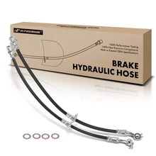 2 Pcs Rear Brake Hydraulic Hose