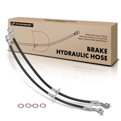 2 Pcs Rear Brake Hydraulic Hose