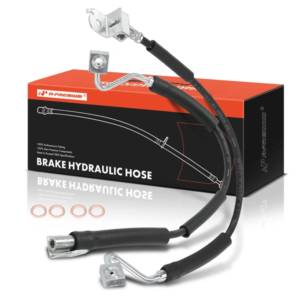 2 Pcs Rear Brake Hydraulic Hose for 1998-2001 Lincoln Navigator