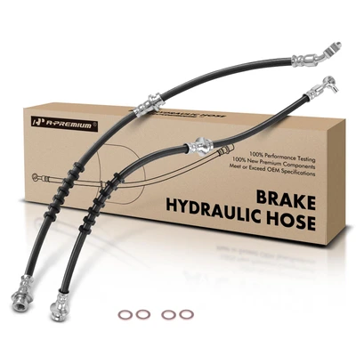 2 Pcs Front Brake Hydraulic Hose