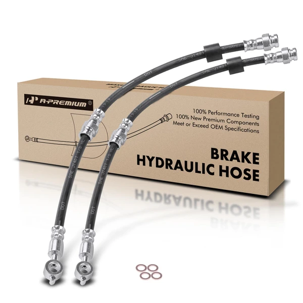 2 Pcs Front Brake Hydraulic Hose for Mazda MPV 2000-2006 3.0L