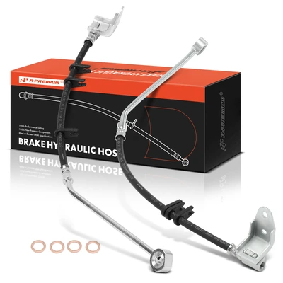 2 Pcs Rear Brake Hydraulic Hose