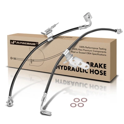 2 Pcs Front Brake Hydraulic Hose