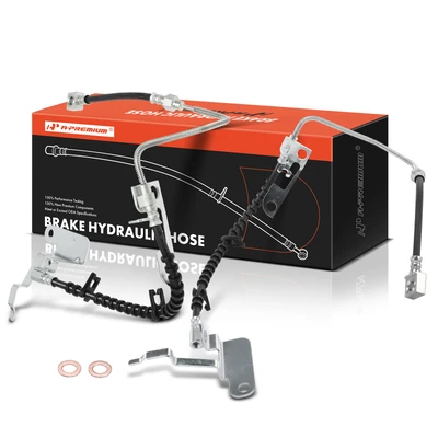 2 Pcs Rear Brake Hydraulic Hose