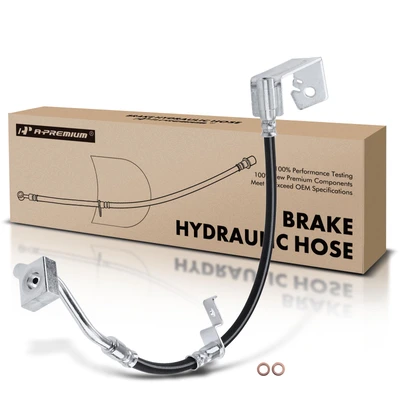 Front Passenger Brake Hydraulic Line with Bracket