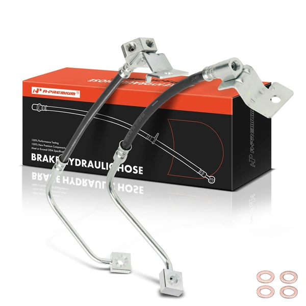 2 Pcs Rear Brake Hydraulic Hose for Ford Explorer 02-05 Lincoln