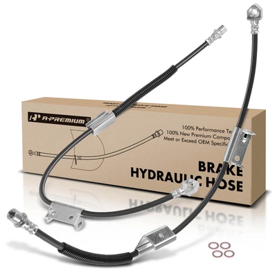 2 Pcs Front Brake Hydraulic Hose