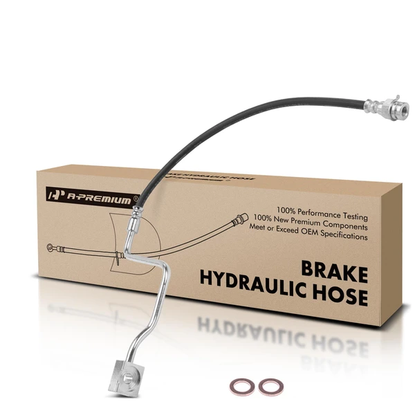 Front Driver Brake Hydraulic Hose for 1989-1994 Ford F-59 Commercial Stripped Chassis