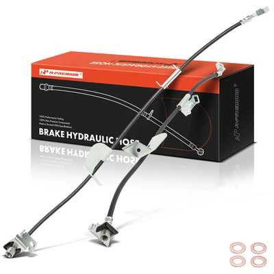 2 Pcs Front Brake Hydraulic Hose