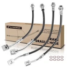 4 Pcs Front & Rear Brake Hydraulic Hose for 2005-2009 Chevrolet Uplander