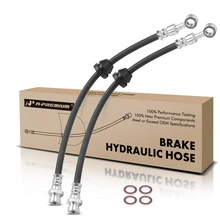 2 Pcs Front Brake Hydraulic Hose for 2009-2010 Pontiac G3