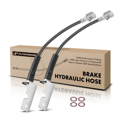 2 Pcs Front Hydraulic Hose