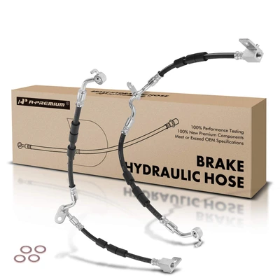 2 Pcs Front Brake Hydraulic Hose