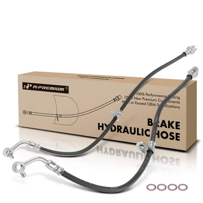 2 Pcs Front Brake Hydraulic Hose