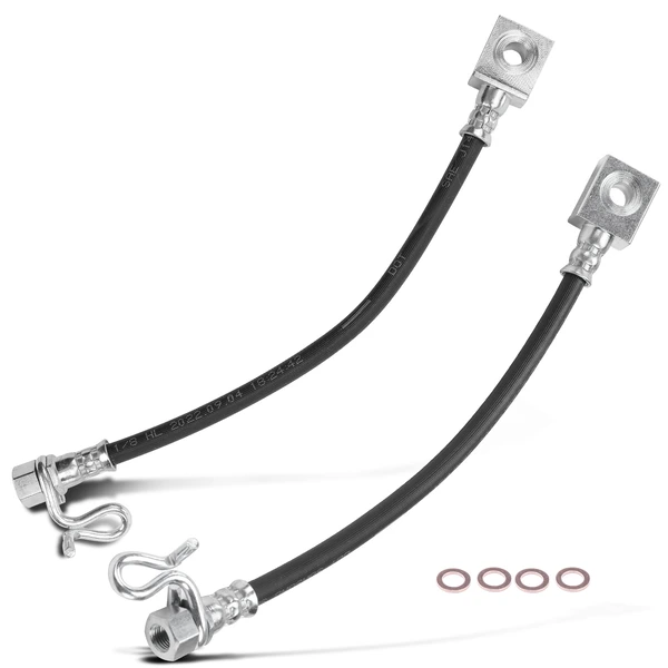 2 Pcs Rear Brake Hydraulic Hose for Ford F-150 04-08 Lincoln Mark LT 06-07