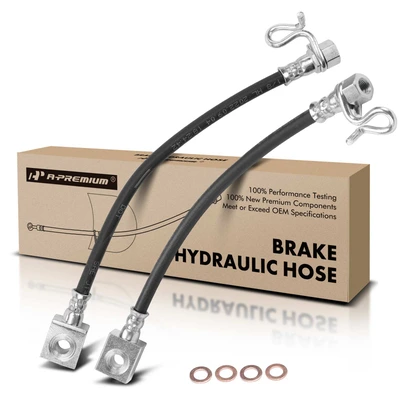 2 Pcs Rear Brake Hydraulic Hose