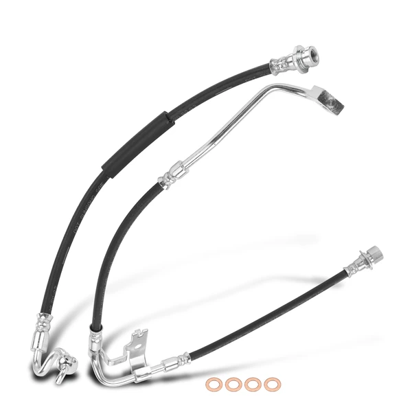 2 Pcs Front Brake Hydraulic Hose for Dodge Durango Dakota 2003-2004