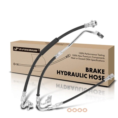 2 Pcs Front Brake Hydraulic Hose