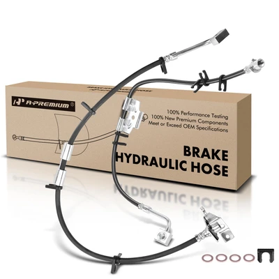 2 Pcs Front Brake Hydraulic Hose