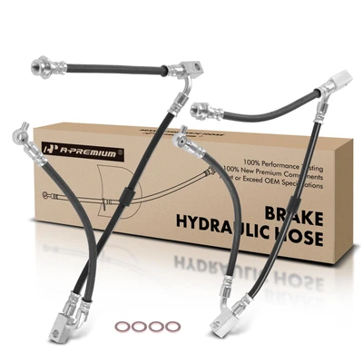 2 Pcs Front Brake Hydraulic Hose