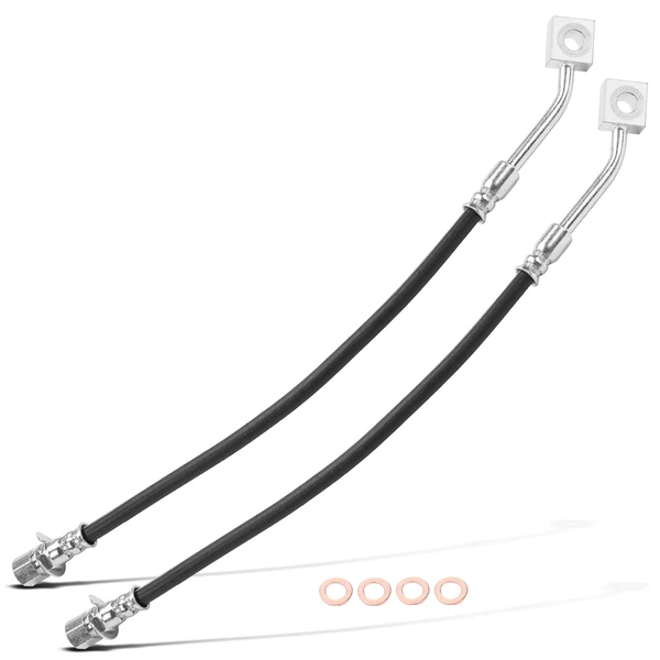 2 Pcs Front Brake Hydraulic Hose for Dodge Ram Dakota Mitsubishi Raider