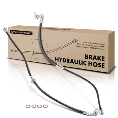 2 Pcs Rear Brake Hydraulic Hose