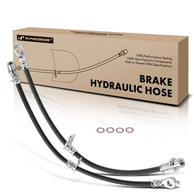 2 Pcs Front Brake Hydraulic Hose