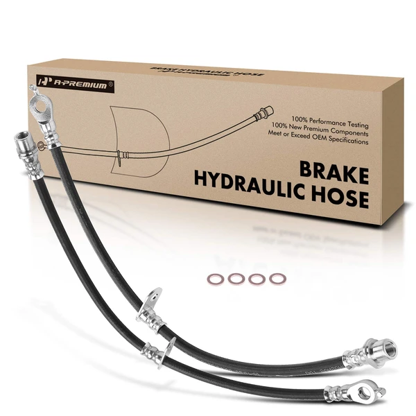 2 Pcs Front Brake Hydraulic Hose for Lexus RX330 2004-2006 RX350 Toyota