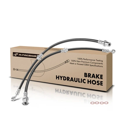 2 Pcs Rear Brake Hydraulic Hose