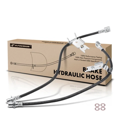 2 Pcs Front Brake Hydraulic Hose