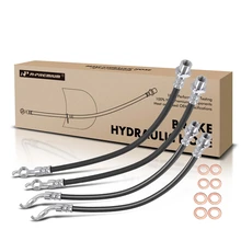 4 Pcs Front & Rear Brake Hydraulic Hose for 2001-2005 Lexus IS300